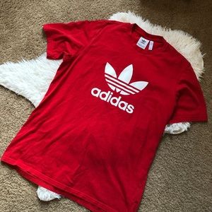 Large Red Adidas Tee